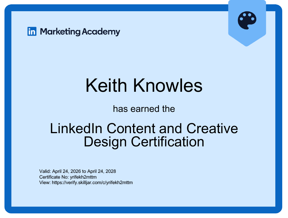 LinkedIn Content and Creative Design Certification
